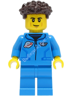 Минифигурка Лего Сити Астронавт Исследователь Луны Мужчина