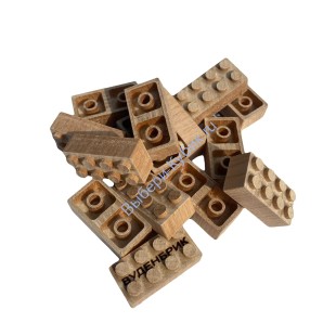 Деревянные Кубики 30 шт Набор Совместим C Lego 