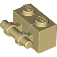 Деталь Лего Кубик Модифицированный 1 х 2 С Ручкой Цвет Песочный