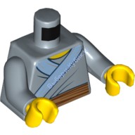 Деталь Лего Торс С Рисунком Цвет Песочно-Голубой