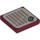Деталь Лего Плитка 2 х 2 С Рисунком Цвет Темно-Красный