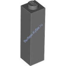 Деталь Лего Кубик 1 х 1 х 3 Цвет Темно-Серый