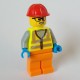 Минифигурка Лего Сити Строитель cty1710