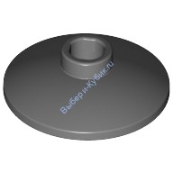 Деталь Лего Тарелка 2 х 2 Перевернутая Цвет Темно-Серый