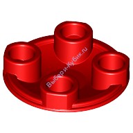 Деталь Лего Пластина Круглая 2 х 2 С Округлым Дном Цвет Красный