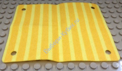 Деталь Лего Навес 9 х 11 С Рисунком Светло-Оранжевые Полосы Цвет Желтый