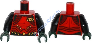 Детали Лего Торс Цвет Красный