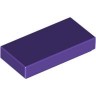 Деталь Лего Плитка 1 х 2 С Желобком Цвет Темно-Фиолетовый