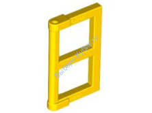 Деталь Лего Окно 1 х 2 х 3 С Толстыми Угловыми Вкладками Цвет Желтый