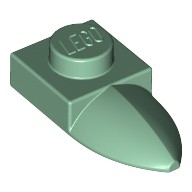 Деталь Лего Пластина Модифицированная 1 х 1 С Горизонтальным Зубом Цвет Песочно-Зеленый