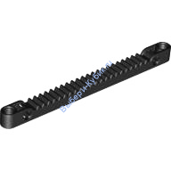 Деталь Лего Техник Зубчатая Рейка 1 х 13 C Отверстиями Под Ось И Пин Цвет Черный