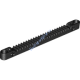 Деталь Лего Техник Зубчатая Рейка 1 х 13 C Отверстиями Под Ось И Пин Цвет Черный