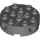 Деталь Лего Техник Кубик Круглый 4 х 4 Цвет Темно-Серый
