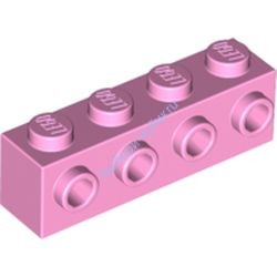 Деталь Лего Кубик Модифицированный 1 х 4 С 4 Штырьками На Стороне Цвет Ярко-Розовый