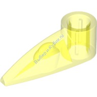 Деталь Лего Техник Бионикл Зуб 1 х 3 С Отверстием Под Ось Цвет Прозрачно-Неоново-Зеленый