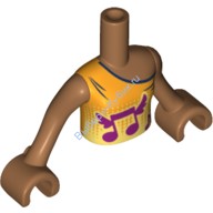 Деталь Лего Торс Мини Долл Френдс С Рисунком Цвет Карамельный