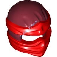 Деталь Лего Шлем С Красной Повязкой Цвет Темно-Красный