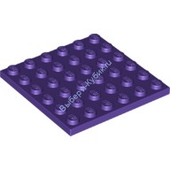 Деталь Лего Пластина 6 х 6 Цвет Темно-Фиолетовый