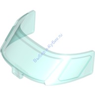 Деталь Лего Стекло Для Самолетного Фюзеляжа Закругленное 6 X 10 Верх С 3 Оконными Панелями Цвет Прозрачно-Голубой