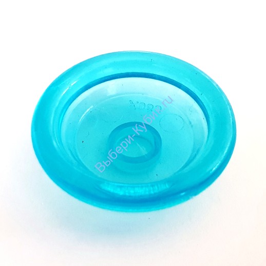 Деталь Аналог Совместимый С Лего Тарелка прозрачная голубая