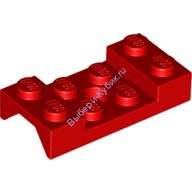 Деталь Лего Автомобильное Крыло 2 х 4 С Аркой Цвет Красный