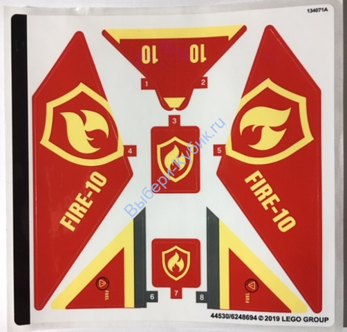 Наклейки К Набору Лего 60217 - (44530/6248694)