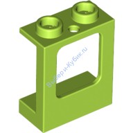 Деталь Лего Окно 1 х 2 х 2 С Отверстием Сверху И Снизу Под Стекло Цвет Лайм