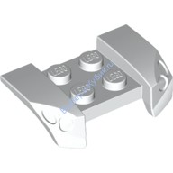 Деталь Лего Автомобильное Крыло 2 х 4 С Выдавленными Фарами Цвет Белый