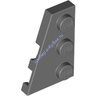 Деталь Лего Пластина Клин 3 х 2 Левая Цвет Темно-Серый