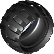 Деталь Лего Шина 43.2 Мм D х 26 Мм Баллон Малая Цвет Черный