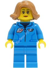 Минифигурка Лего СитиАстронавт Исследователь Луны Девушка