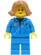 Минифигурка Лего СитиАстронавт Исследователь Луны Девушка