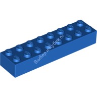 Деталь Лего Кубик 2 х 8 Цвет Синий