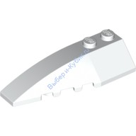 Деталь Лего Клин 6 х 2 Левый Цвет Белый