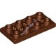 Деталь Лего Плитка Модифицированная 2 х 4 Перевернутая Цвет Коричневый