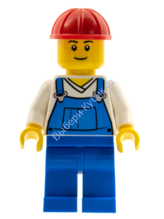 Минифигурка Лего Сити Рабочий Мужчина