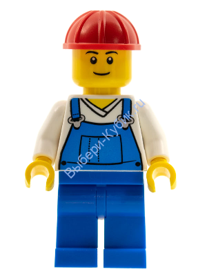 Минифигурка Лего Сити Рабочий Мужчина