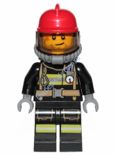 Минифигурка Лего Сити - Пожарный cty1004