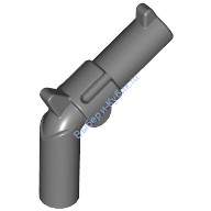 Деталь Лего Пистолет Револьвер - Большой Ствол Цвет Темно-Серый