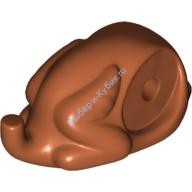 Деталь Аналог Совместимый С Лего Тушка Индейки Без Ножек Цвет Темно-Оранжевый