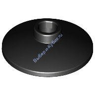 Деталь Лего Тарелка 2 х 2 Перевернутая Цвет Черный