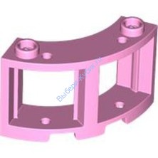 Деталь Лего Окно Круглое Угловое 3 x 3 x 2 Цвет Ярко-Розовый