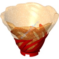 Деталь Лего Спираль торнадо с блестящим прозрачно-ярко-красным узором Цвет Красный