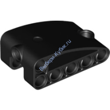 Деталь Лего Техник Изогнутая Панель 2 x 5 x 3 Двойная Модифицированная L-образная Толщиной  В Четверть Эллипса Цвет Черный