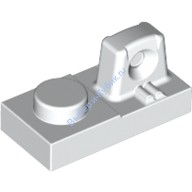 Деталь Лего Петля Пластина 1 х 2 Цвет Белый