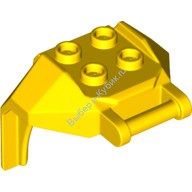 Деталь Лего Броня Для Большого Робота С Ручкой Цвет Желтый