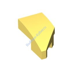 Деталь Лего Клин 2 х 1 Обрезанным Креплением Левый Цвет Ярко-Светло-Желтый