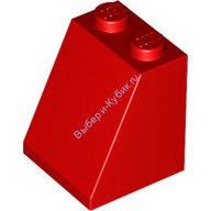 Деталь Лего Скос 65 2 х 2 х 2 С Круглым Креплением Снизу Цвет Красный