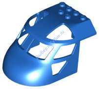 Деталь Лего Фюзеляж Самолета С Изгибом 6 х 8 Верх Цвет Синий