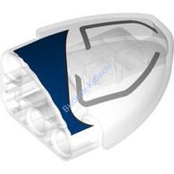 Деталь Лего Техник Панель Изогнутая  5 x 3 x 2  Правая С Рисунком Цвет Прозрачный